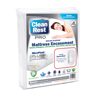 CLEANREST HOUSSE DE MATELAS OU SOMMIER ANTI-PUNAISES DE LIT 135x190x28-45CM