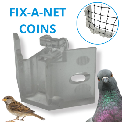 FIX-A-NET TRANSPARENT COINS (x100)