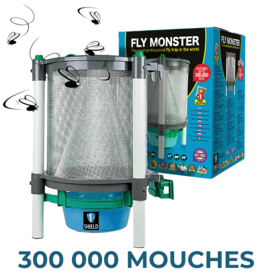 FLY-IN MONSTER PIÈGE À MOUCHES CAPACITÉ 300 000 MOUCHES (x1)