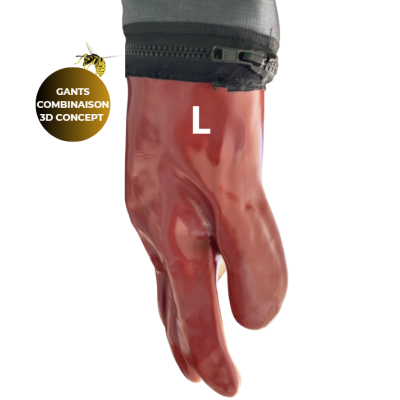 GANTS DE RECHANGE (L) POUR COMBINAISON GUÊPES FRELONS 3D CONCEPT