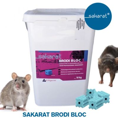 SAKARAT® BRODI BLOCS 25G 17PPM SEAU DE 10KG